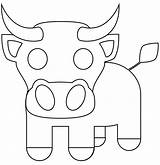 Ox Coloring Page  ColouringPages sketch template