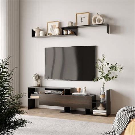 Storage Furniture | TV Cabinet with Wall Shelf and Storage Cabinet for ...