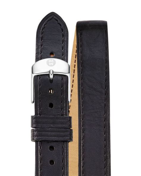 MICHELE Double Wrap Leather Watch Strap, 18mm Jewelry & Accessories - Bloomingdale's | Leather ...