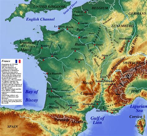 Map Of France With Rivers - Best Map of Middle Earth