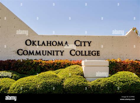 The entrance sign to Oklahoma City Community College, OCCC, in Stock Photo, Royalty Free Image ...