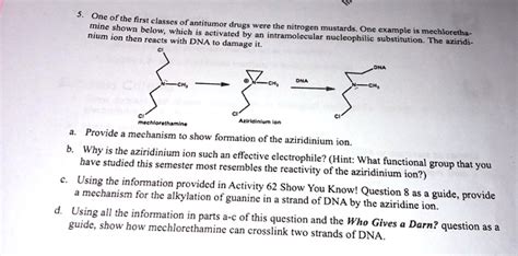 SOLVED: Onc ofthe firat classes ofantitumot mninG shown dnugs wcieInc ...