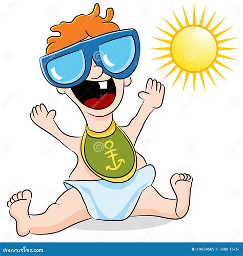 Baby Wearing Sunglasses stock vector. Illustration of glasses - 19654569