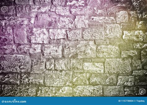 Limestone brick wall stock photo. Image of closeup, natural - 115778804