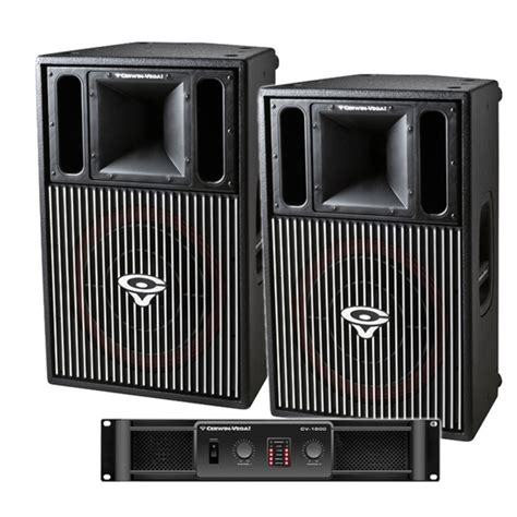 Cerwin Vega CVP1152 Speakers & CV1800 Amp