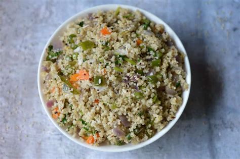 Little Millet Upma | Samai Upma - Indian Veggie Delight