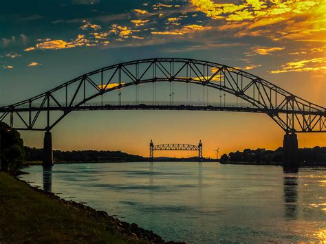 Cape Cod Canal Sunset Photograph by MaryAnn Barry - Fine Art America