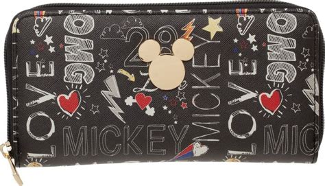 Mickey Mouse & Friends Mickey Mouse Classic Cartoon Character Zippered Wallet - ShopStyle