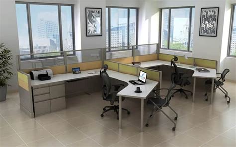 Modern Office Cubicle Design: Unique Curved L-Shape | Joyce Contract