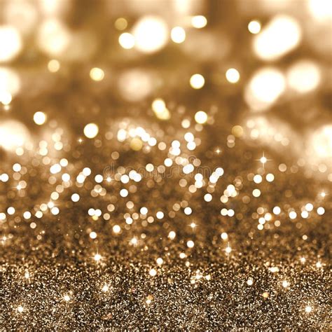 Christmas Gold Glitter Background Stock Illustration - Illustration of festive, lights: 77750114