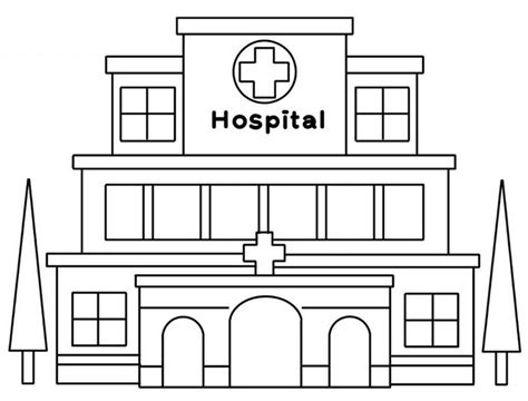 All-New Modern and Large Hospital Coloring Pages for Kids - Coloring Pages