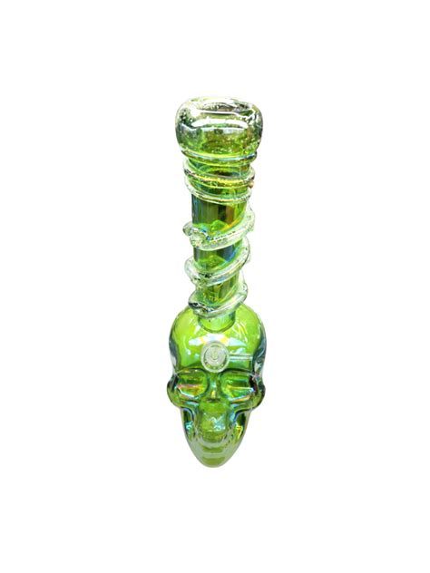 Skull Bong Green | Artisan Smoke Shop