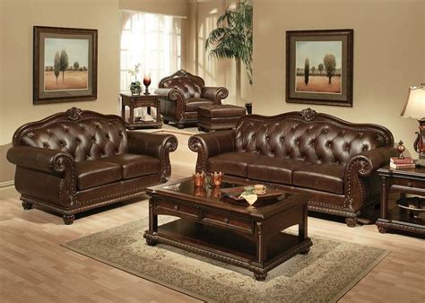 Abadan Formal Leather Living Room Set | Free Shipping