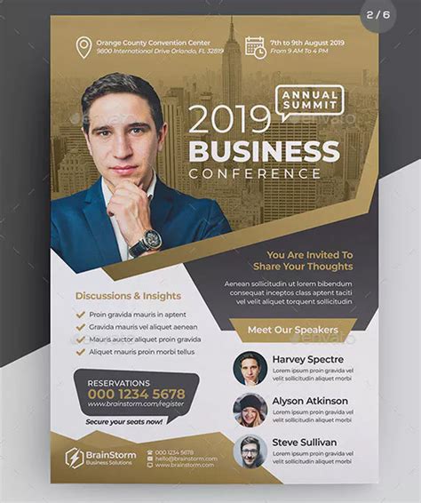 41+ Conference Flyer Templates | Free & Premium | Psd | Ai | Eps | Formats