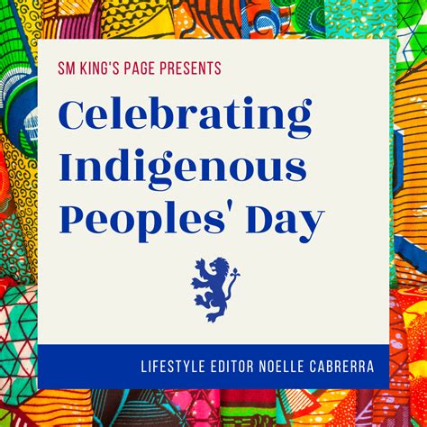 Celebrating Indigenous Peoples’ Day – The King's Page