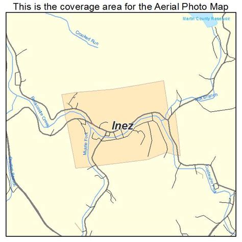 Aerial Photography Map of Inez, KY Kentucky