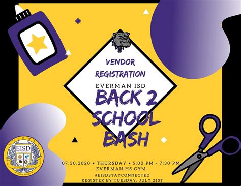 Everman ISD Back to School Bash-Vendor Registration, Everman Joe C. Bean High School, July 30 ...