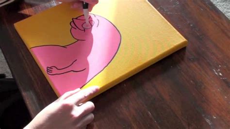 Drawing with posca markers on canvas - YouTube