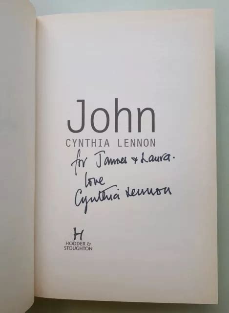 SIGNED CYNTHIA LENNON book John Lennon hardback HB 2005 OOP Beatles ...