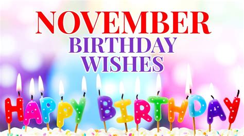 Happy November Birthday Wishes, Messages & Quotes - YouTube