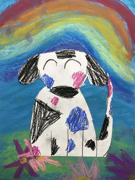 Spring Puppy Art Project for Kids - Soul Sparklettes Art