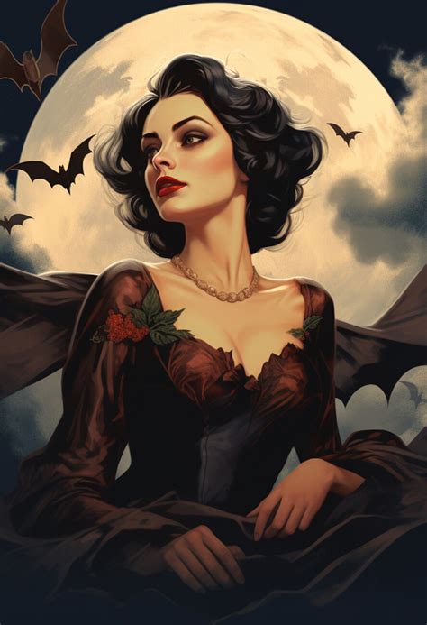 Wall Art Print | Vampire Woman Poster, Halloween | Europosters