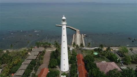 Lighthouse Point 0 (zero) Kilometre of Anyer-Panarukan Stock Video - Video of water, landmark ...