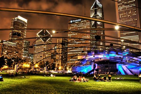 The Park in Chicago at Night | Large View Recommended: 'The … | Flickr