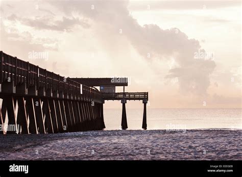 Tybee Island Pier Stock Photo - Alamy