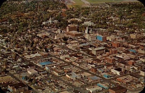 Air view of downtown Cheyenne, WY