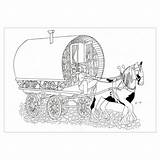 Gypsy Caravan Wagon Coloring Pages sketch template