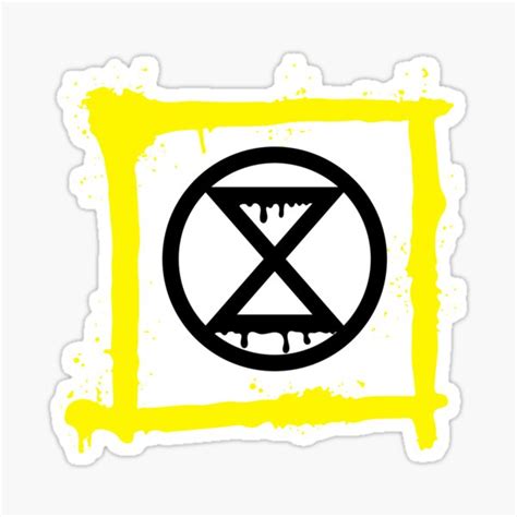 "Extinction Rebellion Oil Logo" Sticker for Sale by Ecorevolution ...