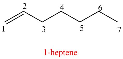 Heptene Structural Formula