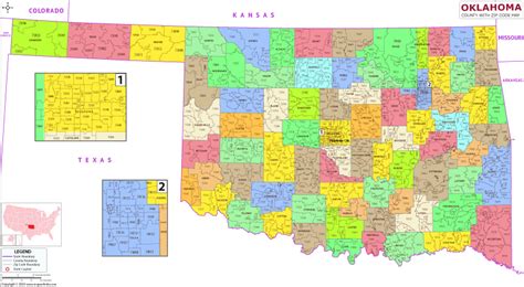 Oklahoma County Zip Codes Map