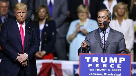 Nigel Farage Addresses Crowd at Donald Trump Rally