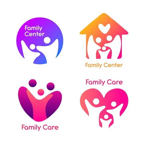 Familie logo collectie | Gratis Vector