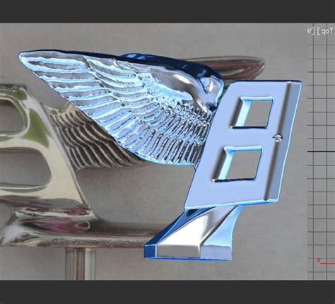 3D Printed Bentley hood ornament. Flying B mascot by Am15 | Pinshape