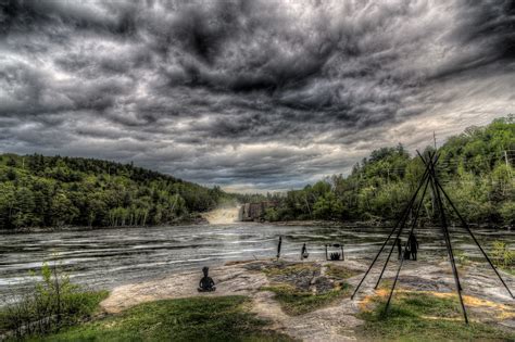 Rumford Falls and sculptures | Rumford Falls, Rumford, Maine… | Flickr