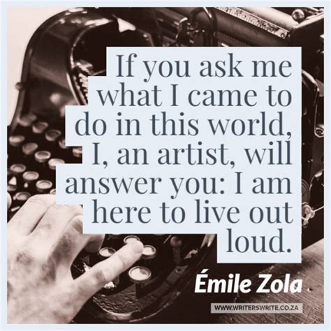 Quotable – Émile Zola - Writers Write