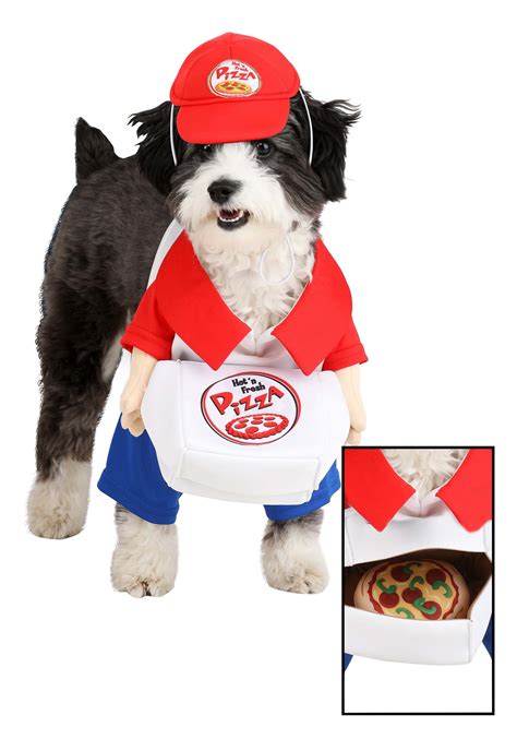 Pizza Delivery Dog Costume