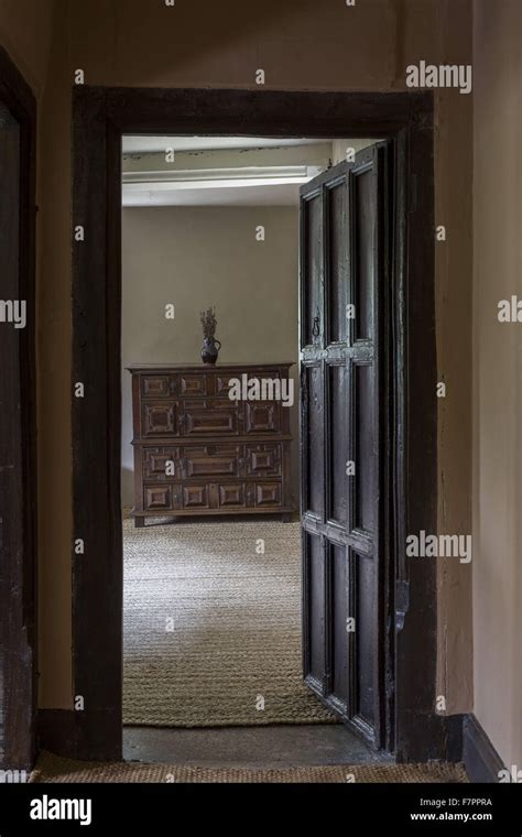 An interior view of Woolsthorpe Manor, Lincolnshire. Woolsthorpe Manor was the home of the ...