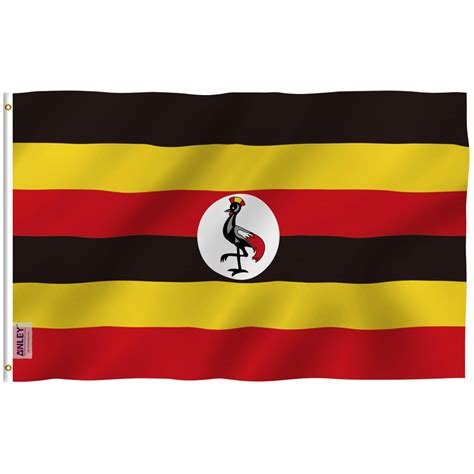 Fly Breeze Uganda Flag 3x5 Foot - Anley Flags