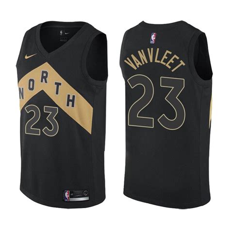 Toronto Raptors Fred VanVleet #23 Black City Edition Stitched Jersey