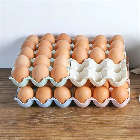 Egg Holder Box Refrigerator Storage Tray For 15PCS Eggs Shatter proof Home Egg Container Storage ...