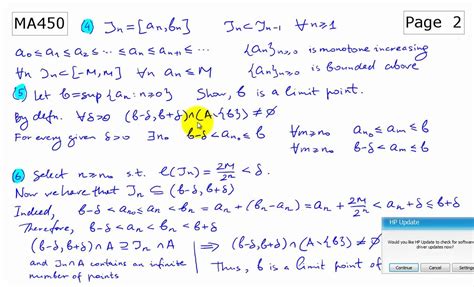 MA450 WLU Bolzano Weierstrass Theorem - YouTube