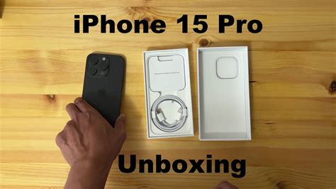 iPhone 15 Pro Unboxing & First Look | Black Titanium - YouTube