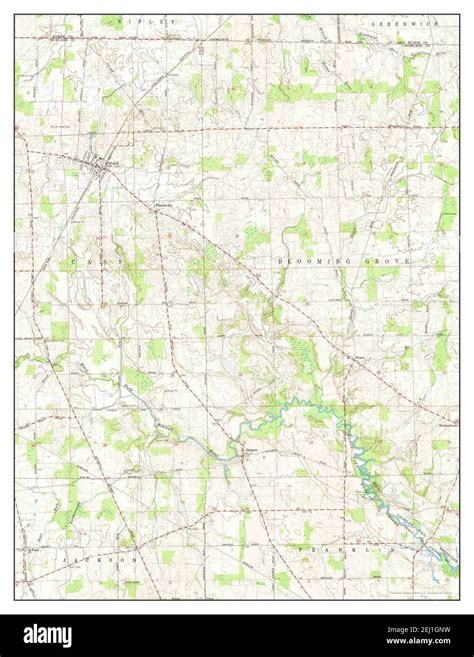 Shiloh, Ohio, map 1960, 1:24000, United States of America by Timeless Maps, data U.S. Geological ...