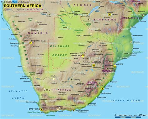 Southern South Africa Map | Images and Photos finder