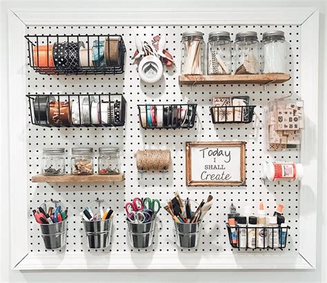 DIY Craft Pegboard - | Pegboard craft room, Craft room design, Sewing ...