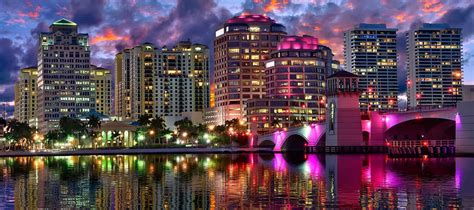 Cityscape Sunset over Downtown West Palm Beach Panoramic | Justin ...